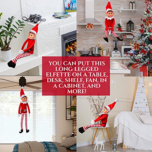 Christmas Elf Behaving Badly Plush Toy | Novelty Long Bendy Naughty Boy Christmas Elves Doll | 12 Inches Christmas Elf Behaving Badly Plush Toy | Novelty Long Bendy Naughty Boy Christmas Elves Doll | 12 Inches